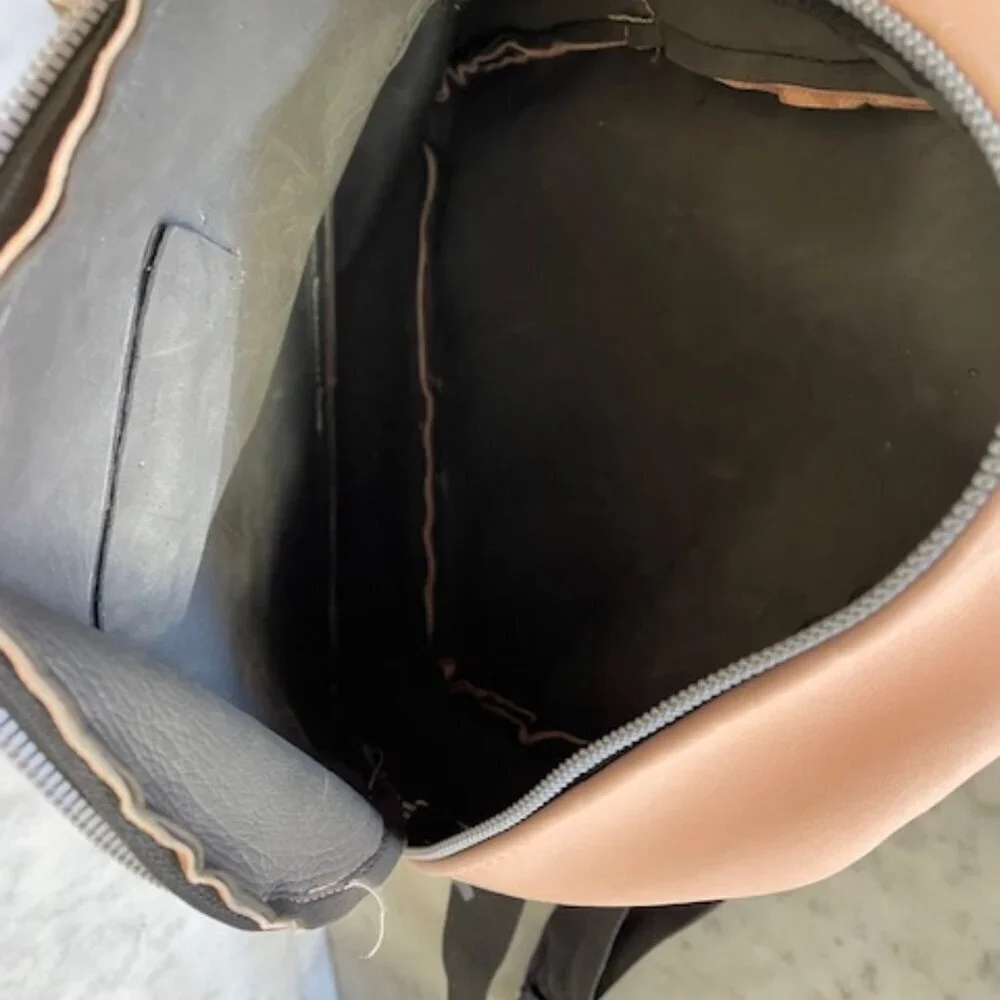 MICHAEL KORS Blush Pink Logo Monogram Backpack - Picture 9 of 16